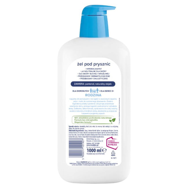 Bambino Rodzina żel pod prysznic hiperdelikatny Mirabelka 1000ml