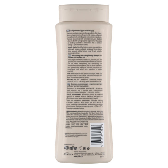Joanna Konopie szampon nawilżająco-wzmacniający 400ml