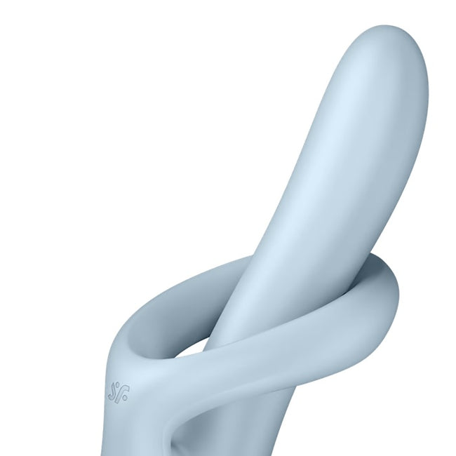 Satisfyer Heat Flex 4 wibrator rotacyjny z funkcją podgrzewania Blue