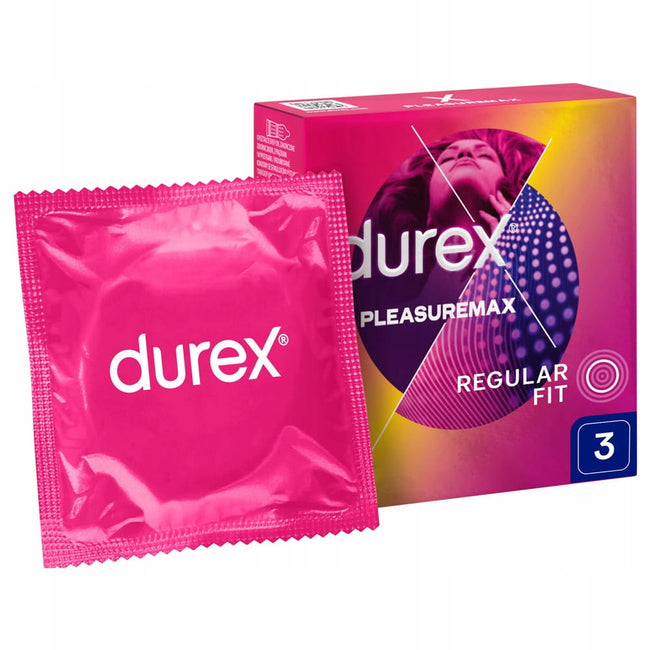 Durex Pleasuremax prezerwatywy z wypustkami i prążkami 3szt