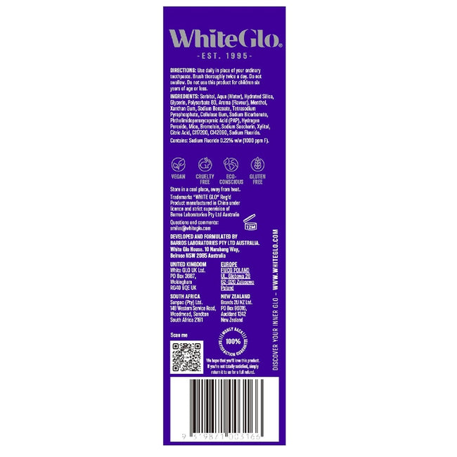 White Glo Purple Tooth Toner pasta do zębów 115 g