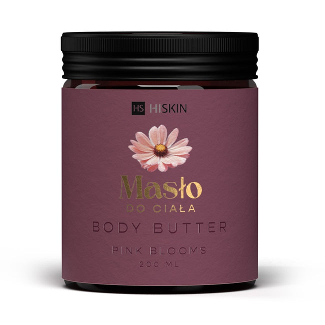 HiSkin Lady Flowers zestaw sól do kąpieli 200ml + peeling do ciała 200ml + masło do ciała 200ml
