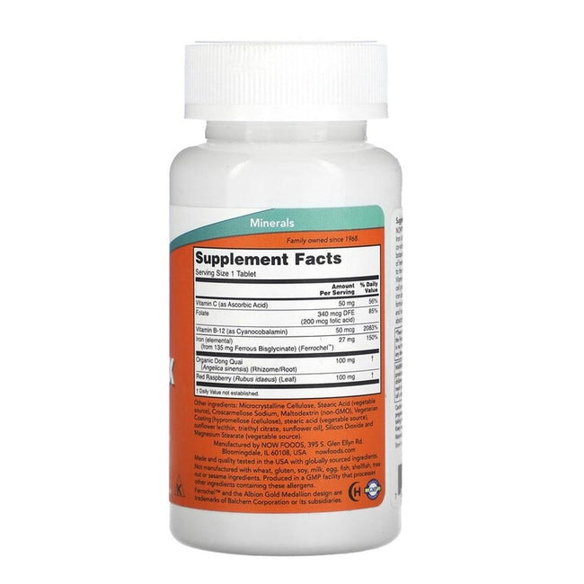 Now Foods Iron Complex suplement diety 100 tabletek