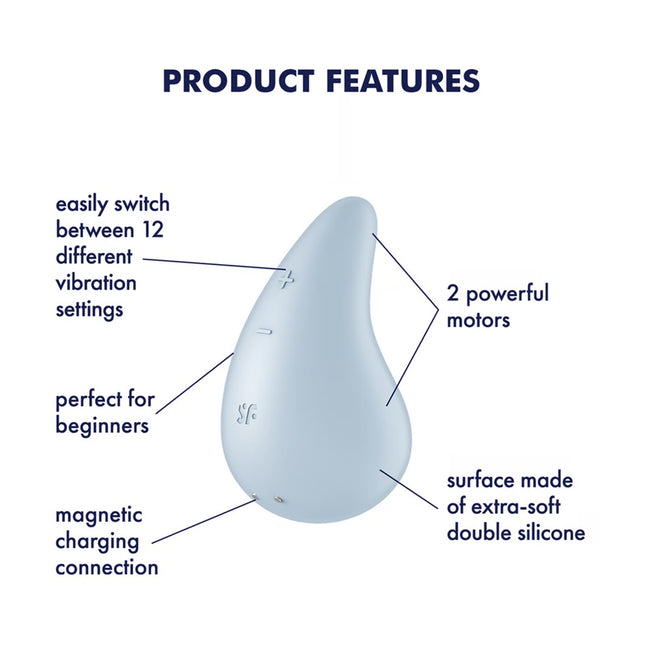 Satisfyer Dew Drop stymulator łechtaczki Blue