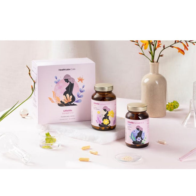 HealthLabs LittleMe formuła wspierająca prawidłowy rozwój ciąży trymestr 2 i 3 suplement diety 150 kapsułek
