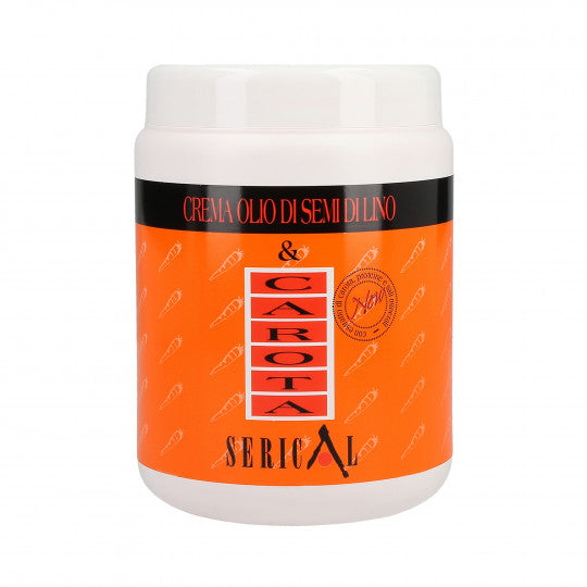 Kallos Serical Crema Olio Di Semi Di Lino Carota maska do włosów z wyciągiem z marchwi 1000ml
