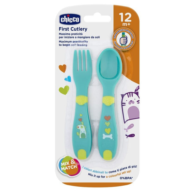 Chicco Pierwsze sztućce plastikowe