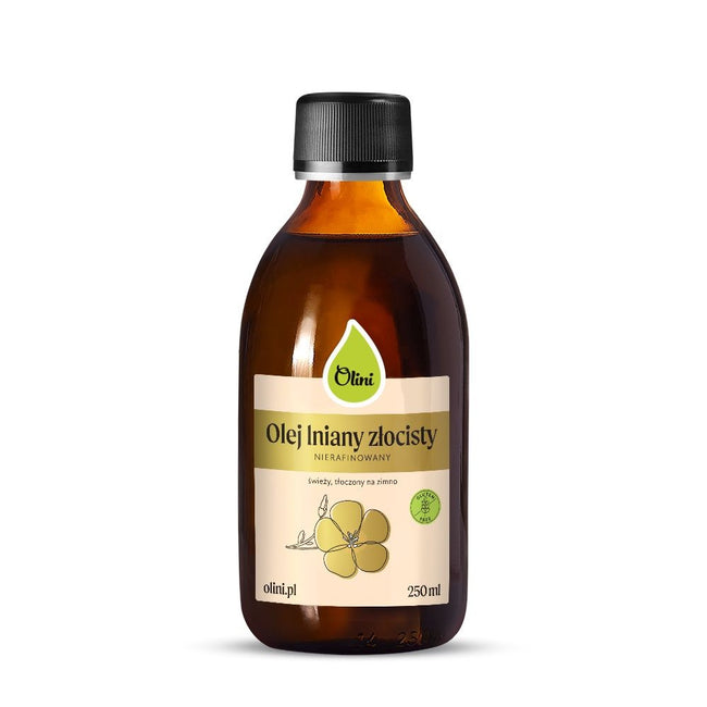 Olini Olej lniany złocisty 250ml