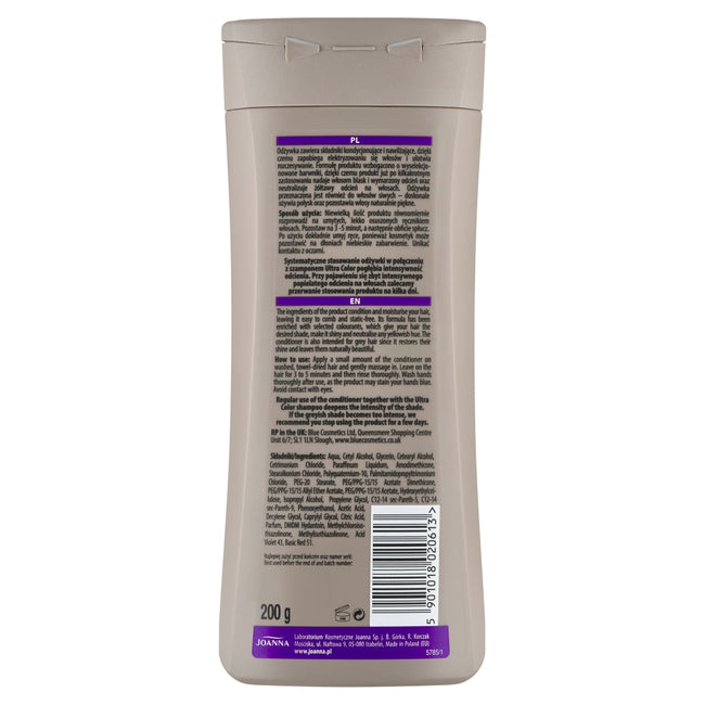 Joanna Ultra Color odżywka srebrne popielate odcienie blond 200g