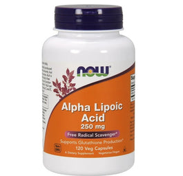 Now Foods Alpha Lipoic Acid 250mg suplement diety 120 kapsułek