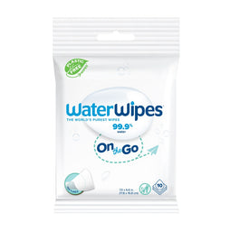 WaterWipes Bio OnTheGo odświeżające chusteczki nawilżane 10szt