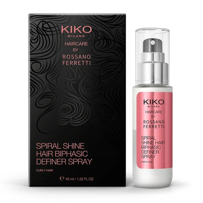 KIKO Milano Spiral Shine Hair Biphasic Definer Spray dwufazowy spray nadający lokom wyrazistość i sprężystość 45ml