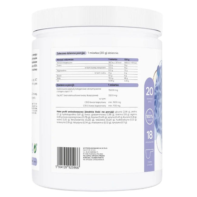 Osavi Kolagen I & III + MCT suplement diety w proszku Kokos 400g