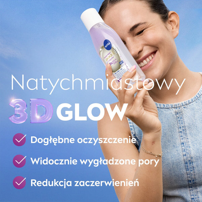 Nivea Luminous630® Skin Glow płyn micelarny z 5% serum 400ml