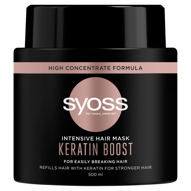 Syoss Keratin intensywnie wzmacniająca maska do włosów łamliwych 500ml