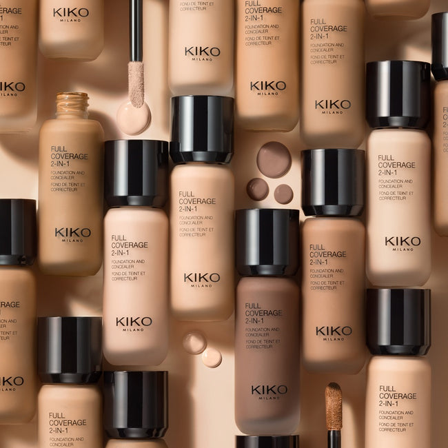 KIKO Milano Full Coverage 2-In-1 Foundation & Concealer mocno kryjący podkład i korektor 2 w 1 WB60 Warm Beige 25ml