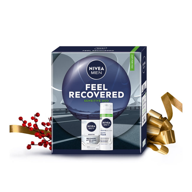 Nivea Men Feel Recovered zestaw pianka do golenia 200ml + balsam po goleniu 100ml
