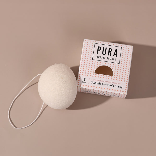 Sister Young Pura Konjac Sponge gąbka do mycia twarzy White
