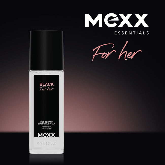 Mexx Black For Her dezodorant w naturalnym sprayu 75ml