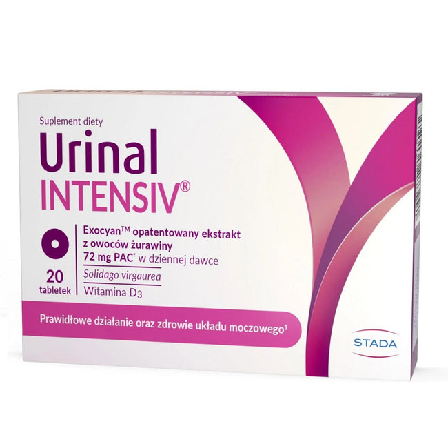 Urinal Intensiv tabletki ze składnikami wspierającymi drogi moczowe 20szt.
