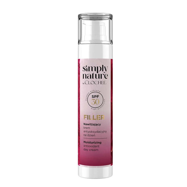 Clochee Simply Nature Filler nawilżający krem antyoksydacyjny na dzień SPF30 50ml