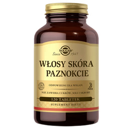 Solgar Włosy Skóra Paznokcie suplement diety 120 tabletek
