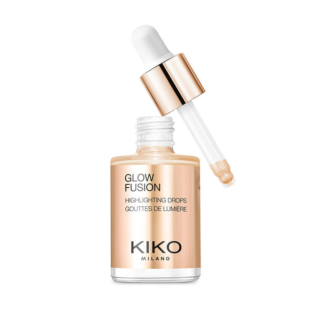 KIKO Milano Glow Fusion Highlighting Drops metaliczny rozświetlacz do twarzy w płynie