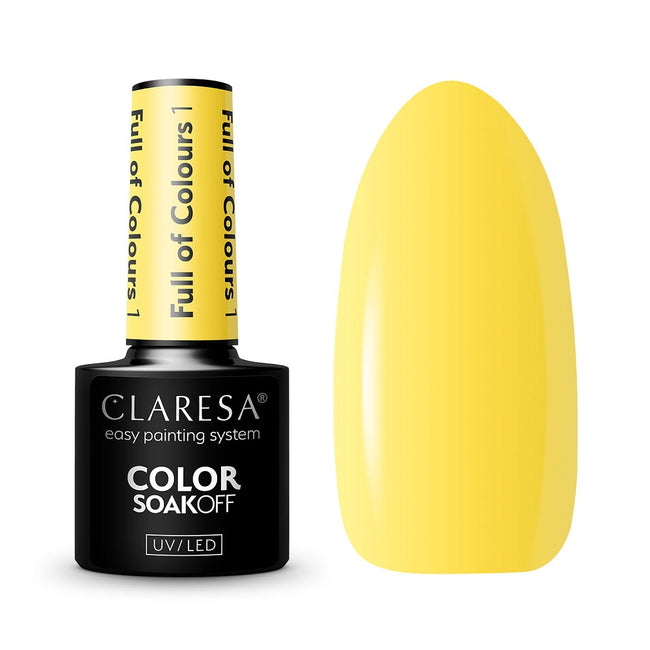 Claresa Color Soak Off UV/LED Full of Colours lakier hybrydowy 5g