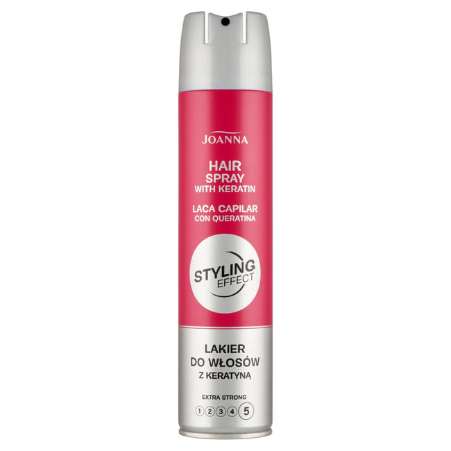 Joanna Styling Effect lakier do włosów z keratyną ekstramocny 250ml