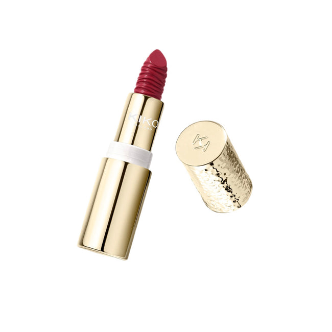 KIKO Milano Gold Reflections Gleam & Care Lipstick SPF30 kremowa odżywcza pomadka do ust