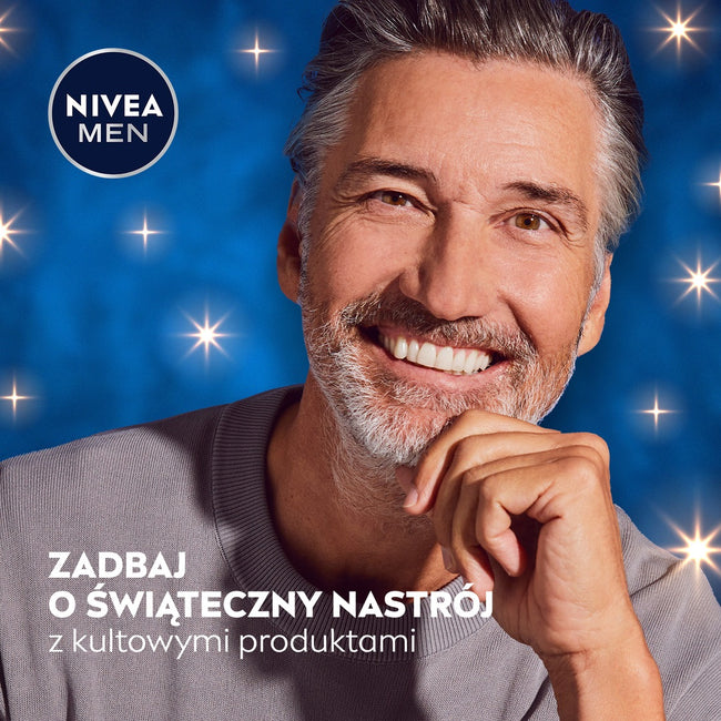 Nivea Men Gentle Recovery zestaw pianka do golenia 200ml + balsam po goleniu 100ml + żel pod prysznic 3w1 250ml + antyperspirant roll-on 50ml