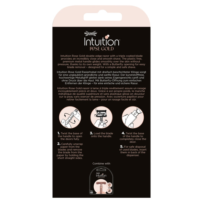 Wilkinson Intuition Rose Gold maszynka do golenia i 10 ostrzy