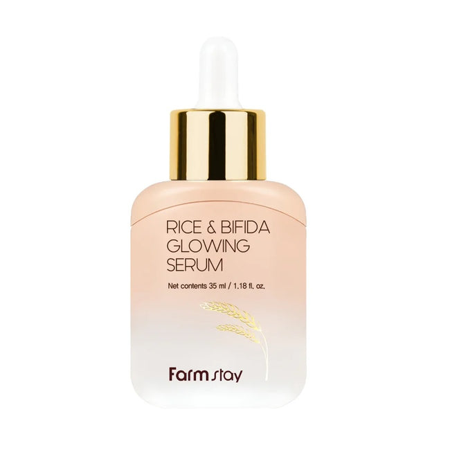 FarmStay Rice & Bifida Glowing Serum rozświetlające serum z fermentami i ryżem 35ml