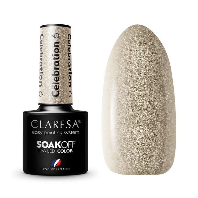 Claresa Soak Off UV/LED Celebration lakier hybrydowy