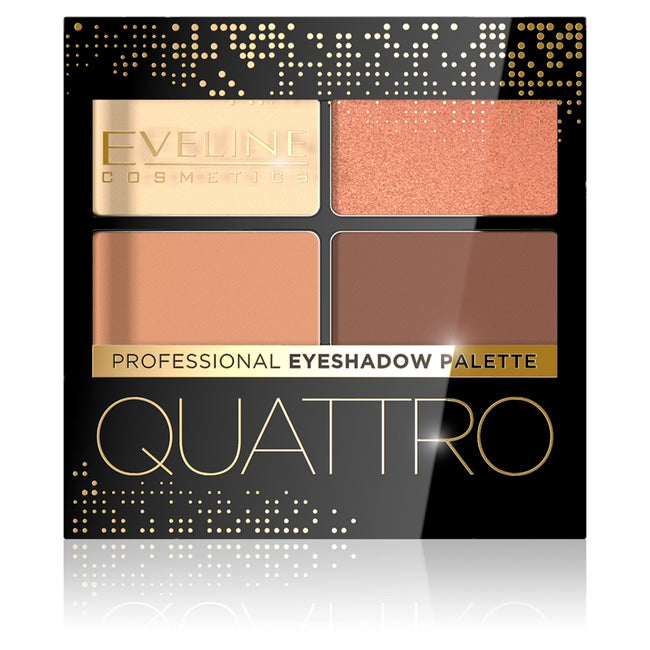 Eveline Cosmetics Quattro Professional Eyeshadow Palette paletka cieni do powiek