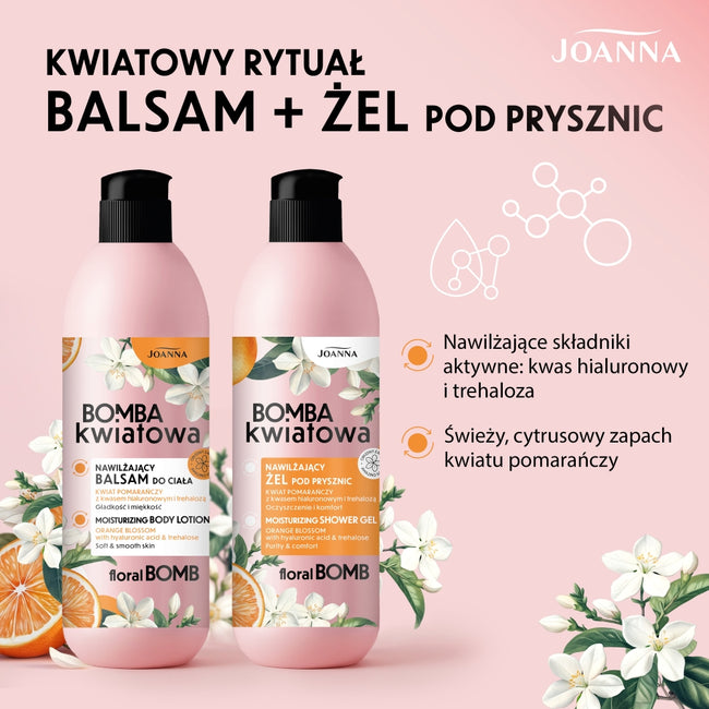 Joanna Bomba Kwiatowa nawilżający balsam do ciała kwiat pomarańczy 500g