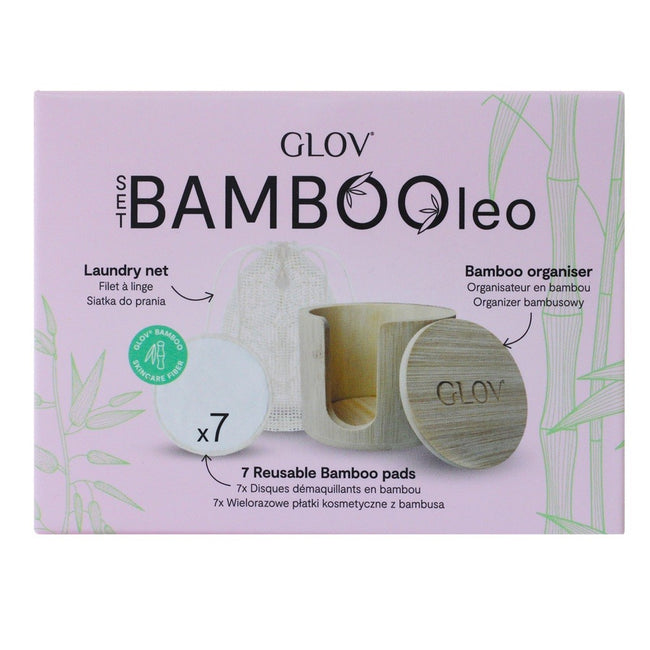Glov Bamboleo płatki bambusowe 7szt + siatka do prania 1szt + organizer bambusowy 1szt