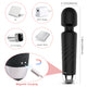 S-HANDE Hero-2 masażer wand z 7 trybami wibracji i 4 szybkościami Black