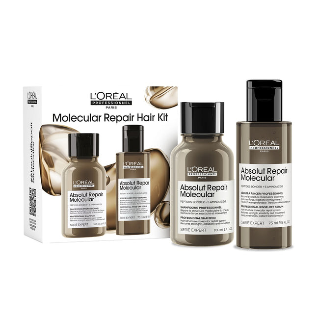L'Oreal Professionnel Serie Expert Absolut Repair Molecular zestaw szampon do włosów 100ml + serum do włosów 75ml