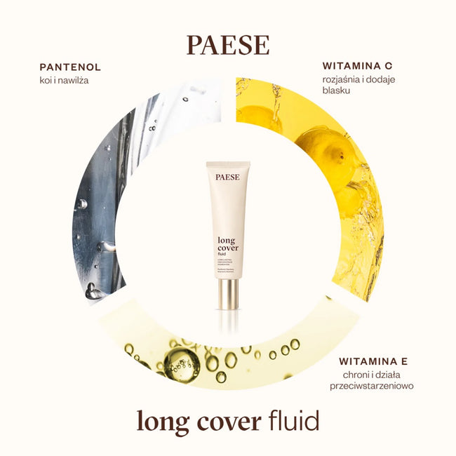 Paese Long Cover Fluid kryjący podkład do twarzy 30ml
