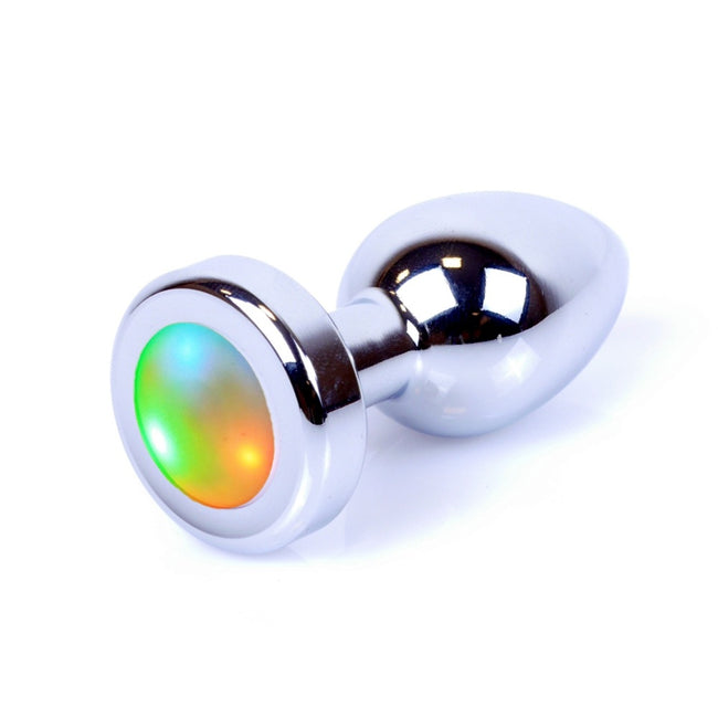 MyLove Butt Plug Collection Jewellery metalowy korek analny z kolorowymi światłami LED Disco Flashlight