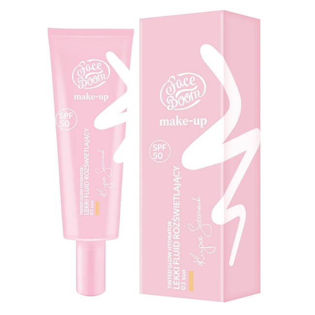Face Boom Tinted Glow Hydrator lekki fluid rozświetlający