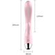 B-Series Fox Silicone Vibrator wodoodporny wibrator królik Pink