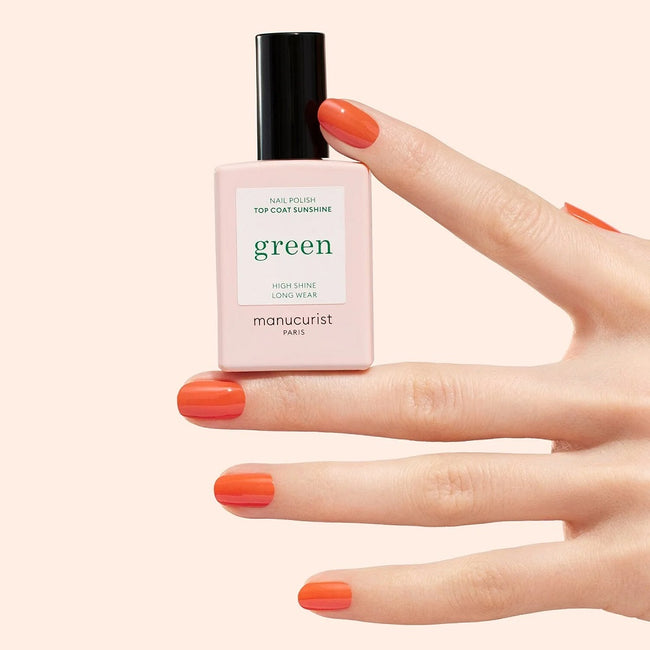 Manucurist Green Top Coat Sunshine nabłyszczający lakier nawierzchniowy 15ml
