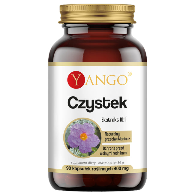 Yango Czystek ekstrakt 10:1 suplement diety 90 kapsułek
