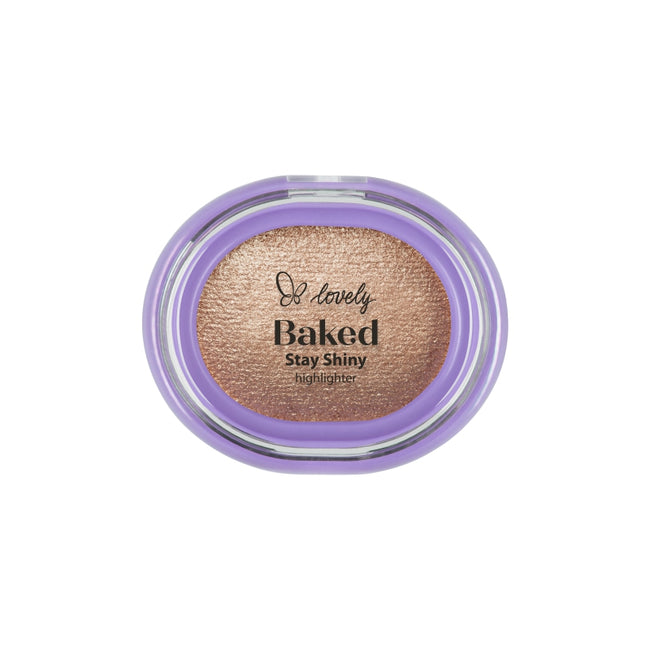 Lovely Baked Stay Shiny Highlighter wypiekany rozświetlacz do twarzy