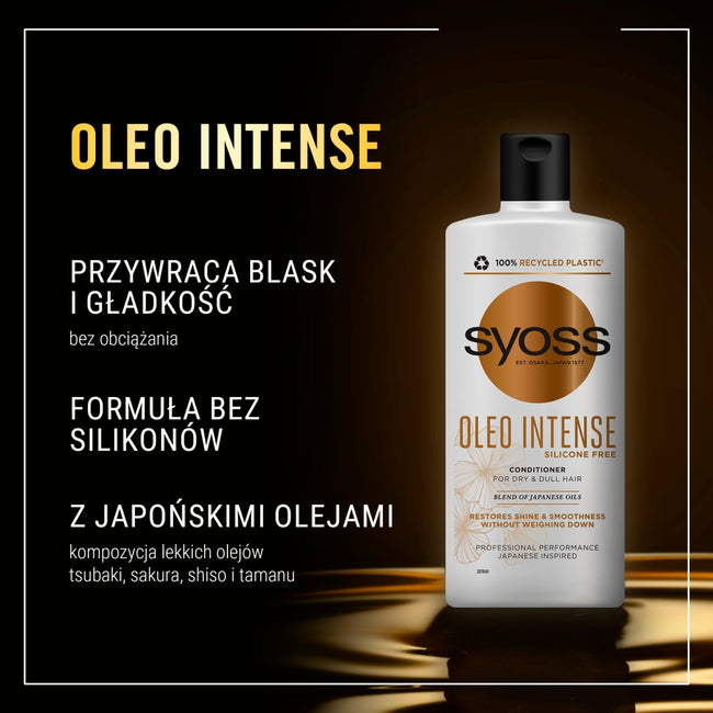 Syoss Oleo Intense odżywka do włosów suchych i matowych 440ml