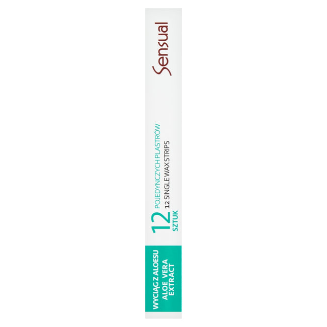 Joanna Sensual plastry do depilacji ciała Aloes 12szt + tubka z oliwką łagodzącą podrażnienia 10ml