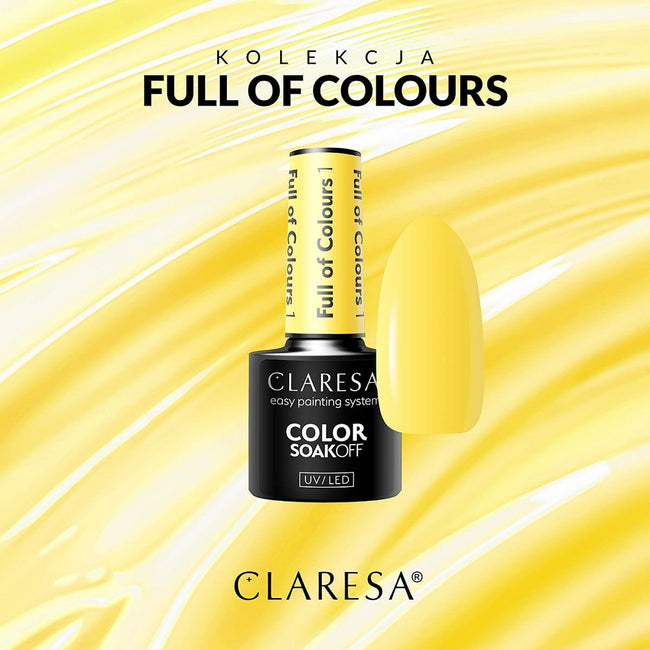 Claresa Color Soak Off UV/LED Full of Colours lakier hybrydowy 5g