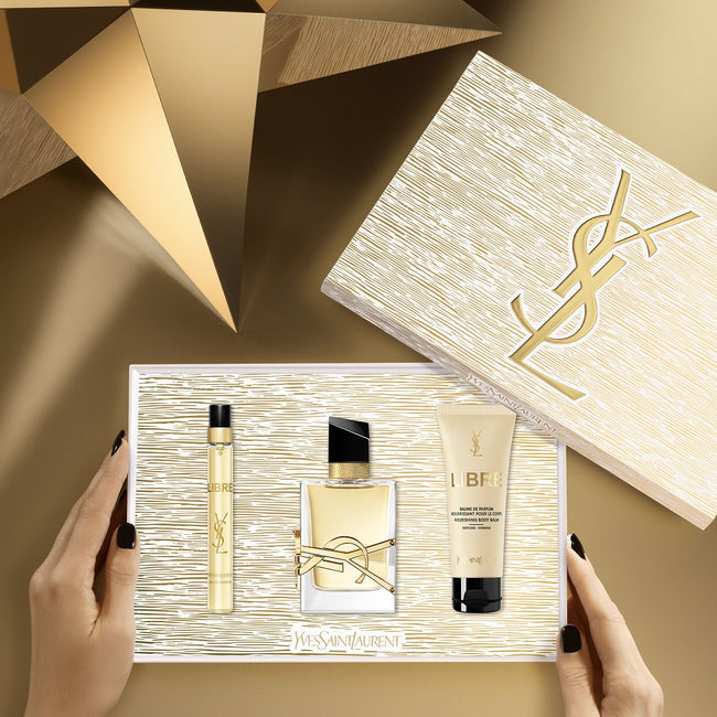 Yves Saint Laurent Libre Pour Femme zestaw woda perfumowana spray 50ml + woda perfumowana spray 10ml + balsam do ciała 50ml